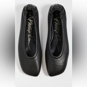 3.1 Philip Lim ID Stretch Back Ballet Flats Size 39 Black